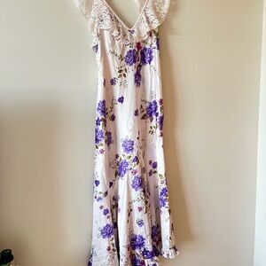 Free People Purple Floral Midi Dress